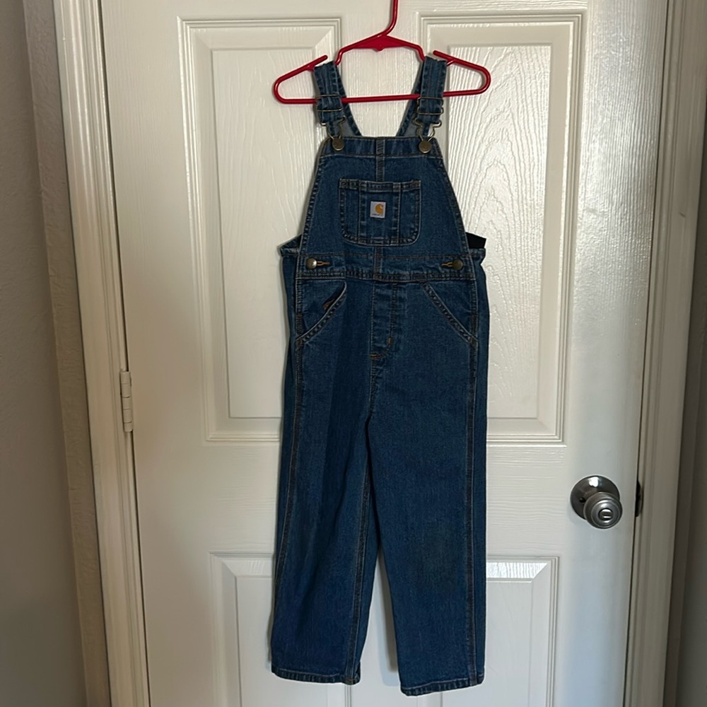 Boys 4T carhartt blue jean overalls